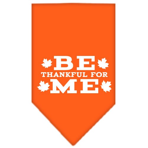 Thanksgiving Pet and Dog Bandana Screen Printed, "Be Thankful For Me"-2