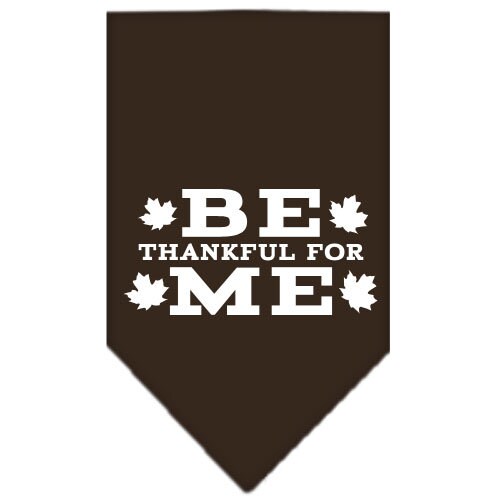 Thanksgiving Pet and Dog Bandana Screen Printed, "Be Thankful For Me"-3