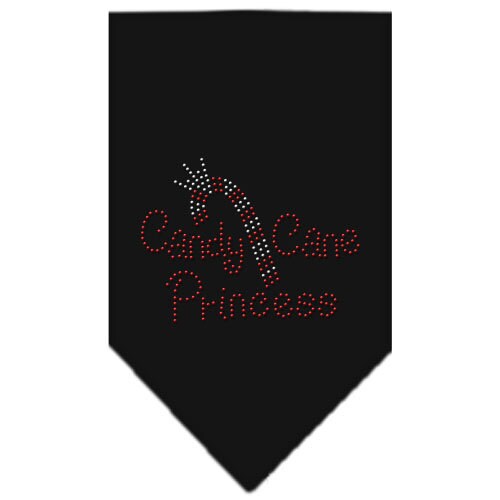 Christmas Pet and Dog Bandana Rhinestone, "Candy Cane Princess"-1