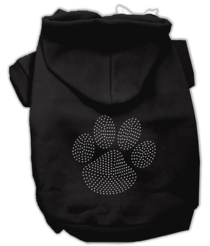 Pet, Dog & Cat Hoodie Rhinestone, "Clear Paw"-3