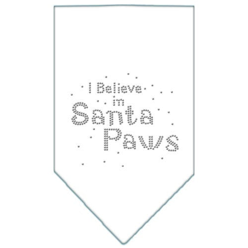 Christmas Pet and Dog Bandana Rhinestone, "I Believe In Santa Paws"-1