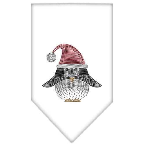 Christmas Pet and Dog Bandana Rhinestone, "Santa Penguin"-1