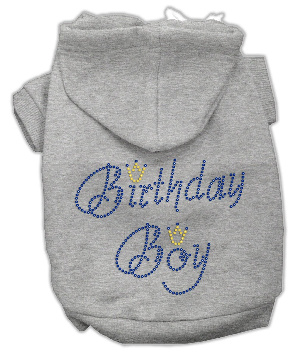 Birthday Pet Dog & Cat Hoodie Rhinestone, "Birthday Boy"-3