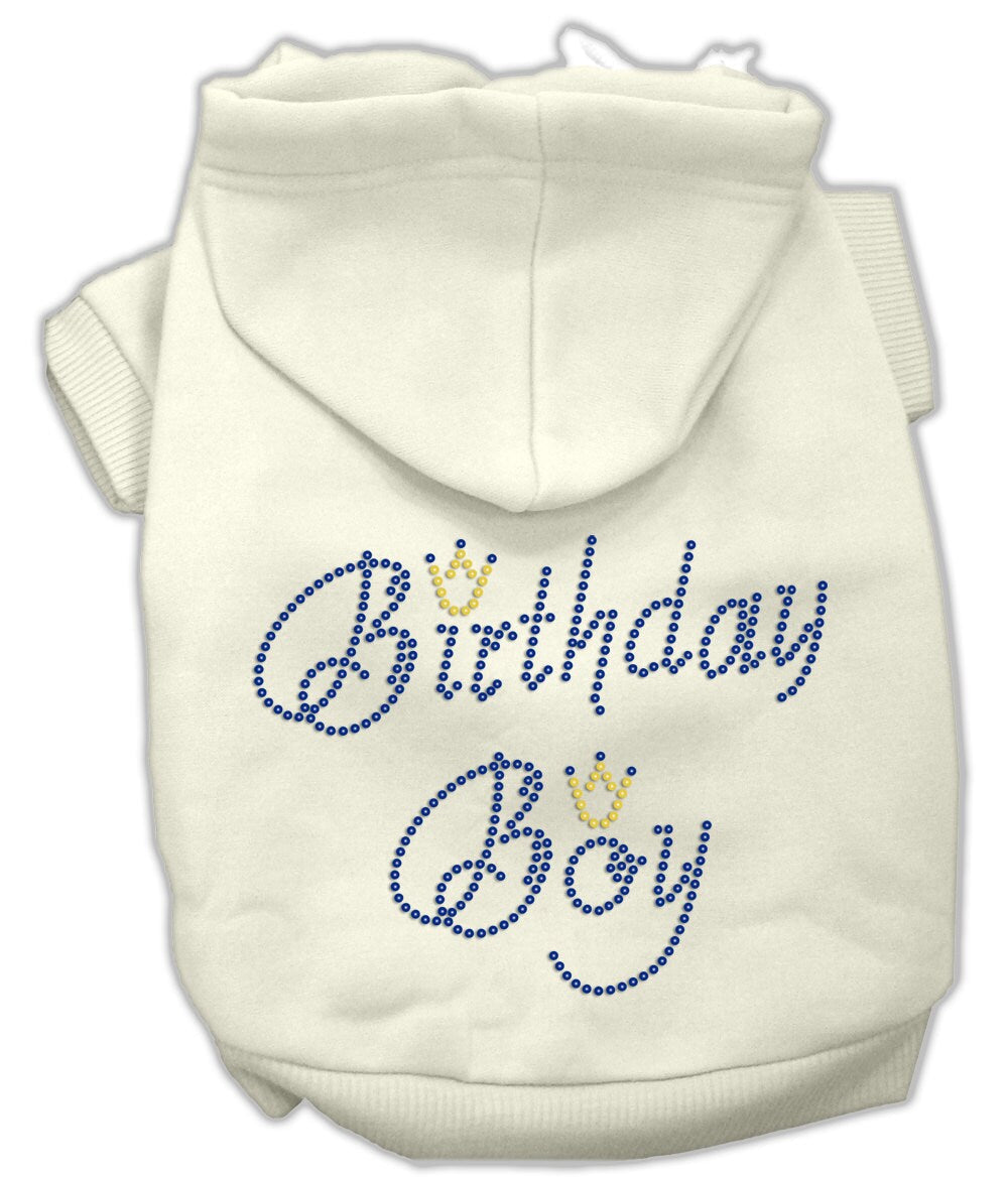 Birthday Pet Dog & Cat Hoodie Rhinestone, "Birthday Boy"-2