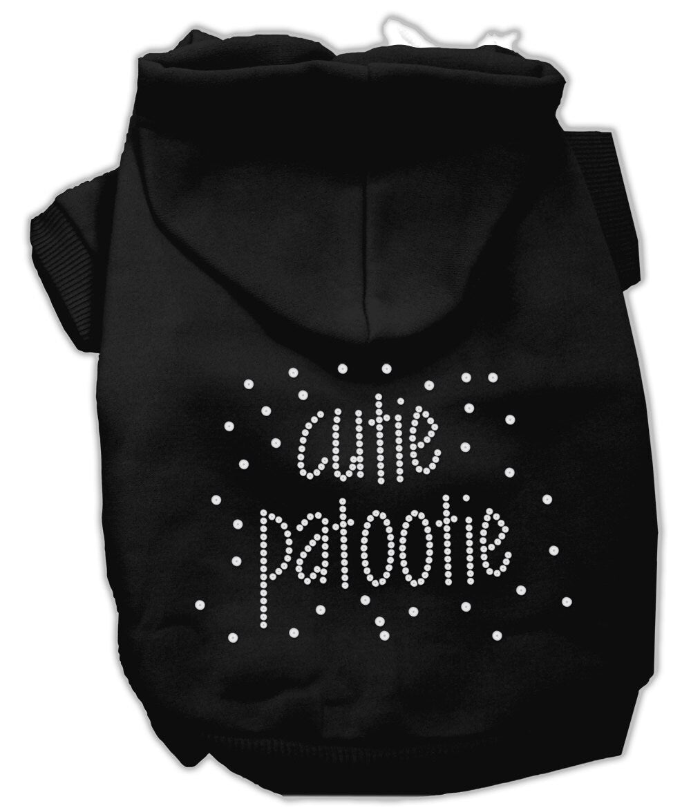 Pet, Dog & Cat Hoodie Rhinestone, "Cutie Patootie"-2