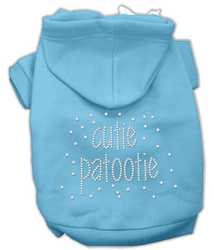 Pet, Dog & Cat Hoodie Rhinestone, "Cutie Patootie"-4