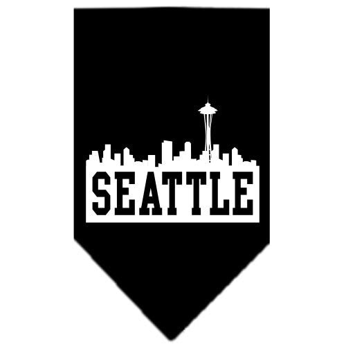 Pet and Dog Bandana Screen Printed, "Seattle Skyline"-1