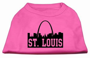 Pet Dog & Cat Shirt Screen Printed, "St. Louis Skyline"-3