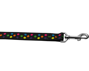 Pet Dog & Cat Nylon Collar or Leash,  "Black Multi Dot"-3