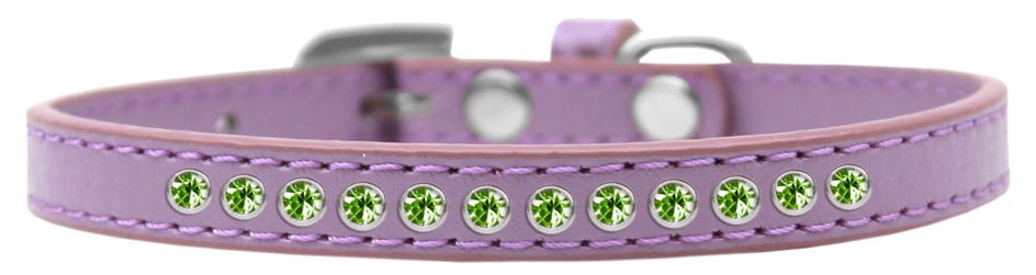 Dog, Puppy & Pet Fashion Collar, "Lime Green Crystal Rimsets"-2