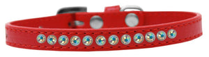 Dog, Puppy & Pet Fashion  Collar, "Aurora Borealis Crystal Rimsets"-3