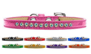 Dog, Puppy and Pet Ice Cream Collar, "Aurora Borealis Crystal Rimsets"-0