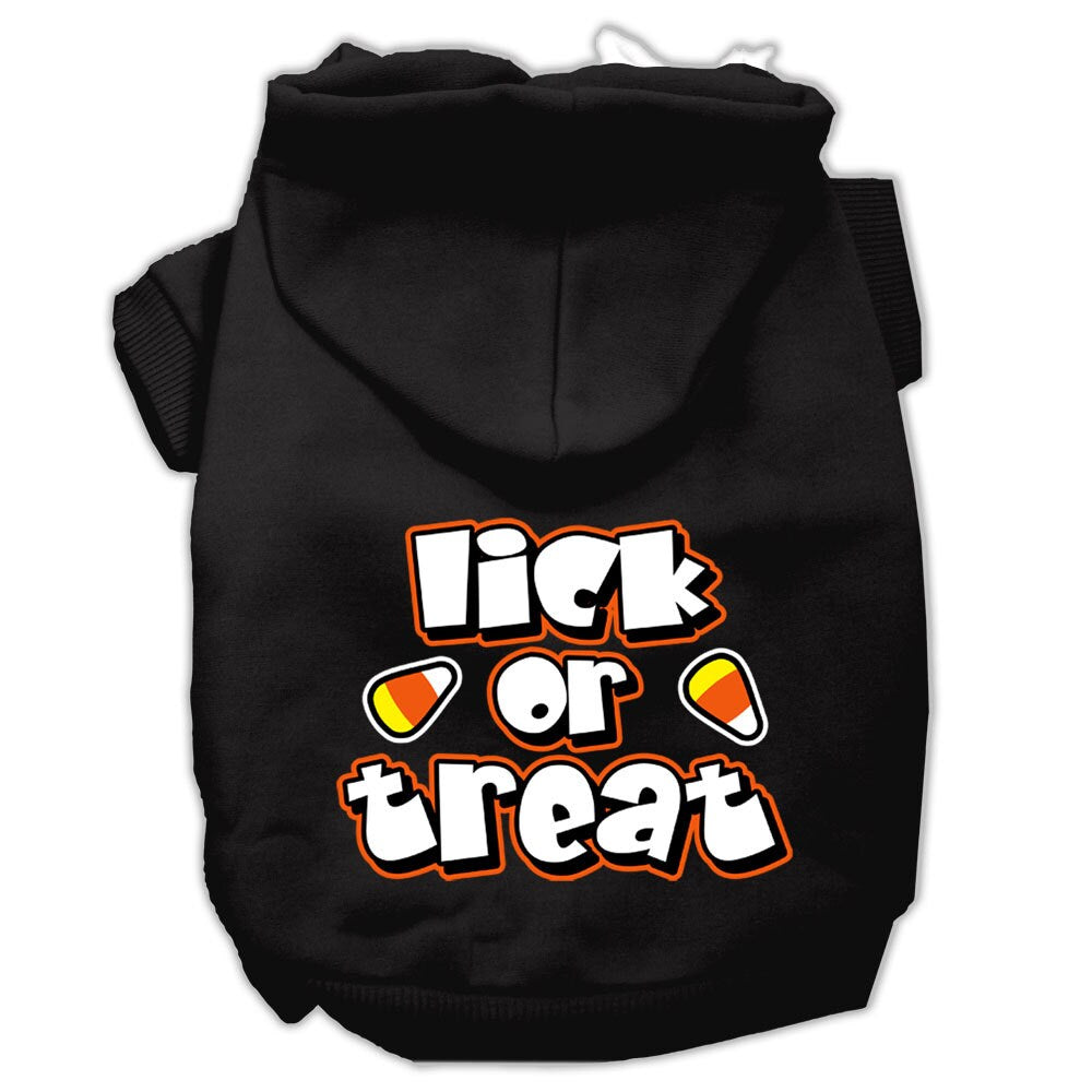 Halloween Pet, Dog & Cat Hoodie Screen Printed, "Lick or Treat"-2