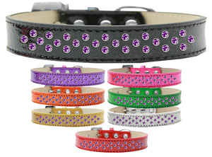 Dog, Puppy & Pet Ice Cream  Collar,  "Purple Crystal Rimsets Sprinkles"-0