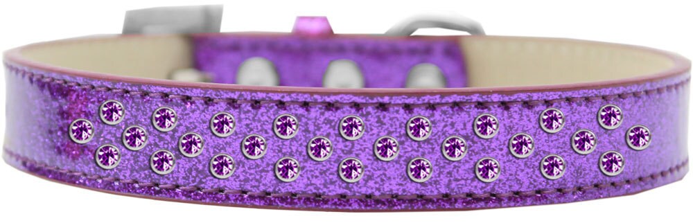 Dog, Puppy & Pet Ice Cream  Collar,  "Purple Crystal Rimsets Sprinkles"-2