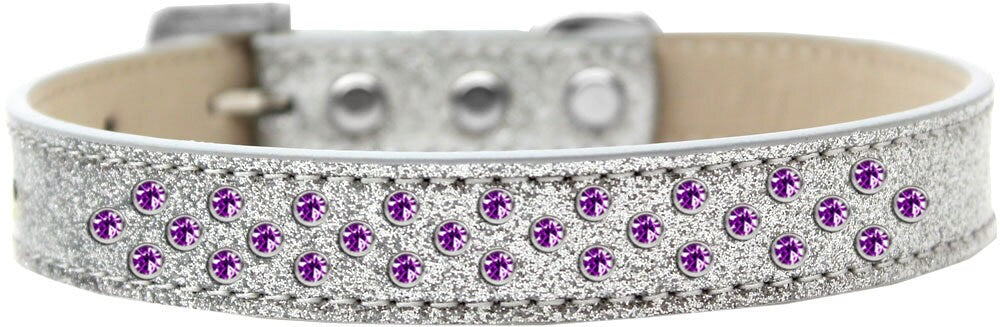 Dog, Puppy & Pet Ice Cream  Collar,  "Purple Crystal Rimsets Sprinkles"-3