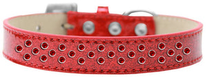 Dog, Puppy & Pet Ice Cream  Collar, "Red Crystal Rimsets Sprinkles"-2