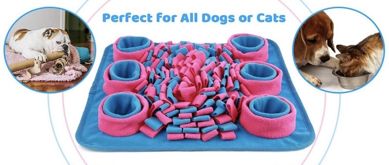 Hot selling Pets Puzzle Toys Snuffle Mat with Bowls-Maze Method-2