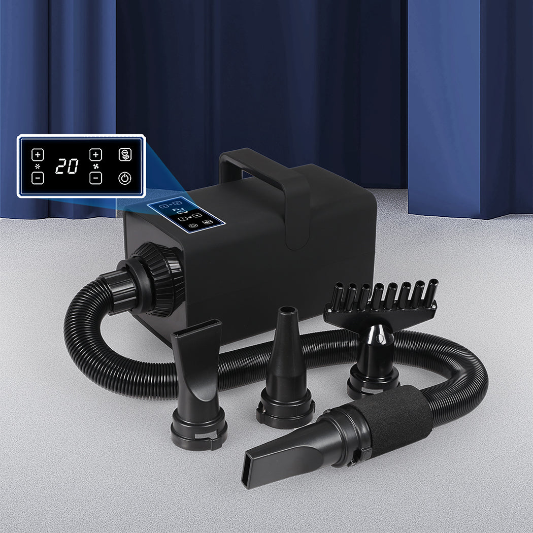 Pet Grooming Hair Dryer Low Noise 3200W Black-6