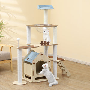 Windmill Wood Cat Condo House 138cm-6