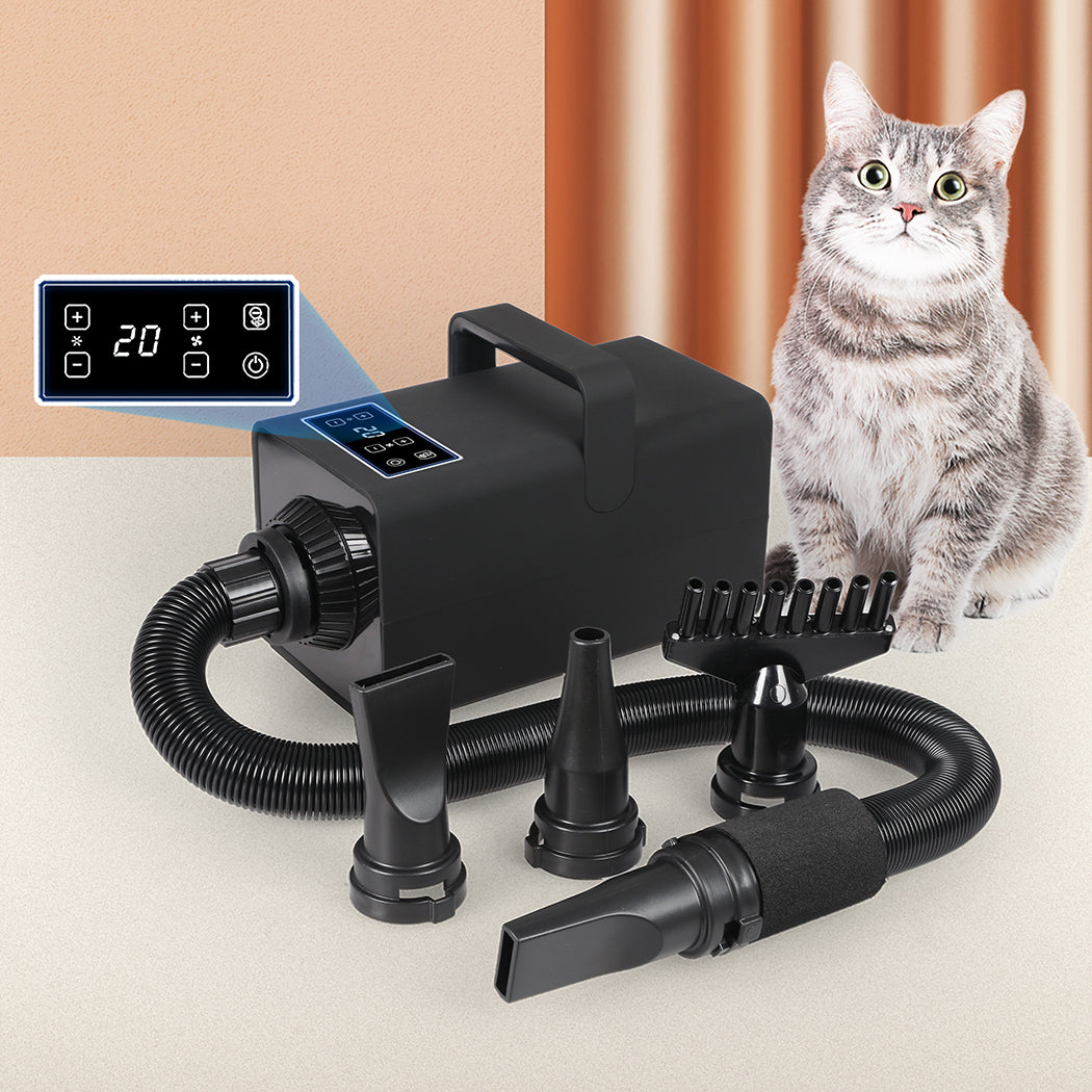 Pet Grooming Hair Dryer Low Noise 3200W Black-7