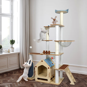 Windmill Wood Cat Condo House 168cm-7