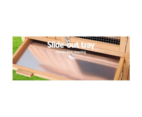 Pet Wooden Hutch Coop with Run-5