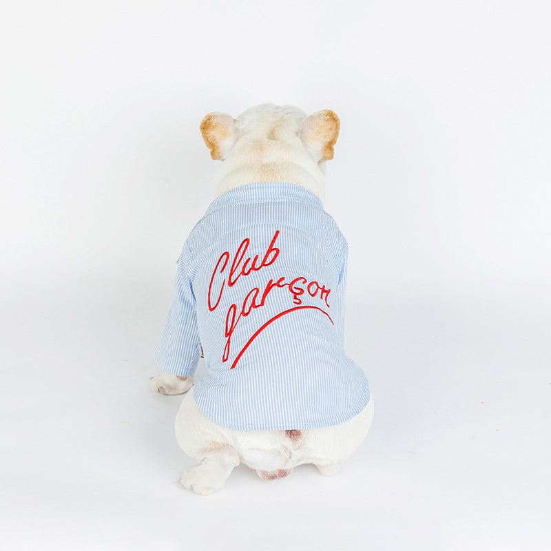 Club Garcon Light Denim Dog Shirt-3