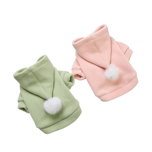 Pom Pom Pastel Pet Hoodie-0