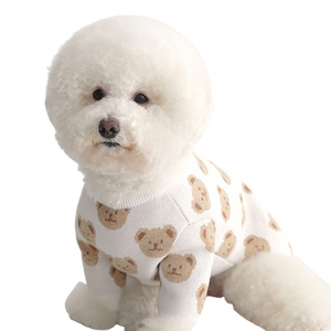 Pup Print Cotton Dog Sweater-0