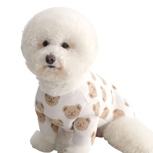 Pup Print Cotton Dog Sweater-0