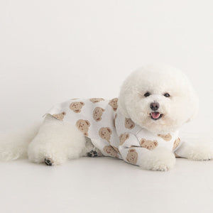 Pup Print Cotton Dog Sweater-5