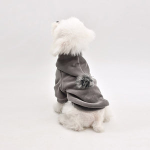 Thick Cotton Pom Pom Pet Hoodie-7