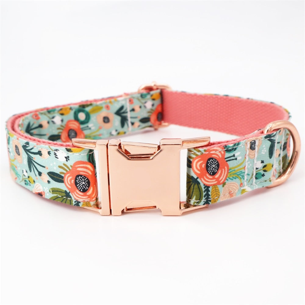 Botanical Flower Collar & Lead Set-4