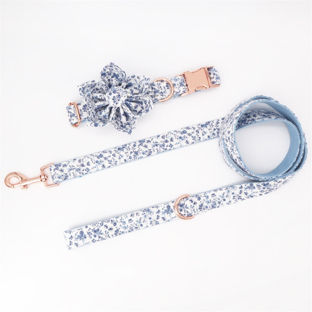 Blue Wonderland Flower Collar-2