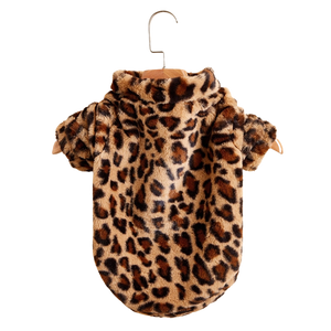 Zip Up Leopard Dog Jacket-0