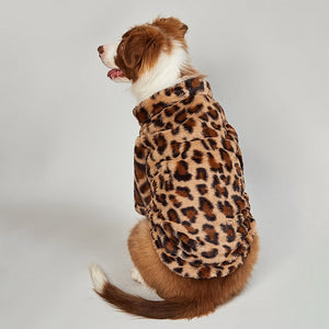 Zip Up Leopard Dog Jacket-2