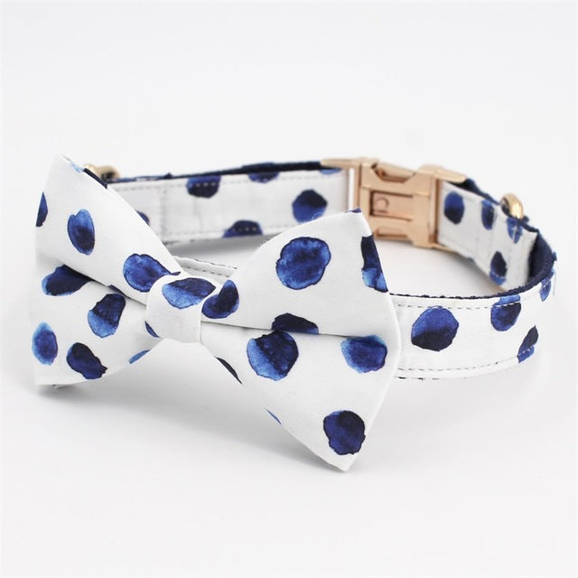 Polka Dot Bow Collar & Lead Set-3